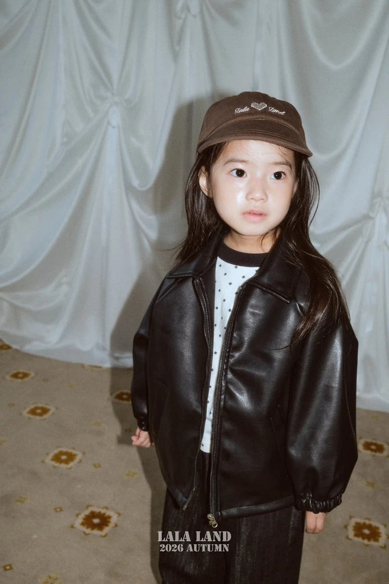 Lalaland - Korean Children Fashion - #magicofchildhood - Caros Leather Jacket - 3