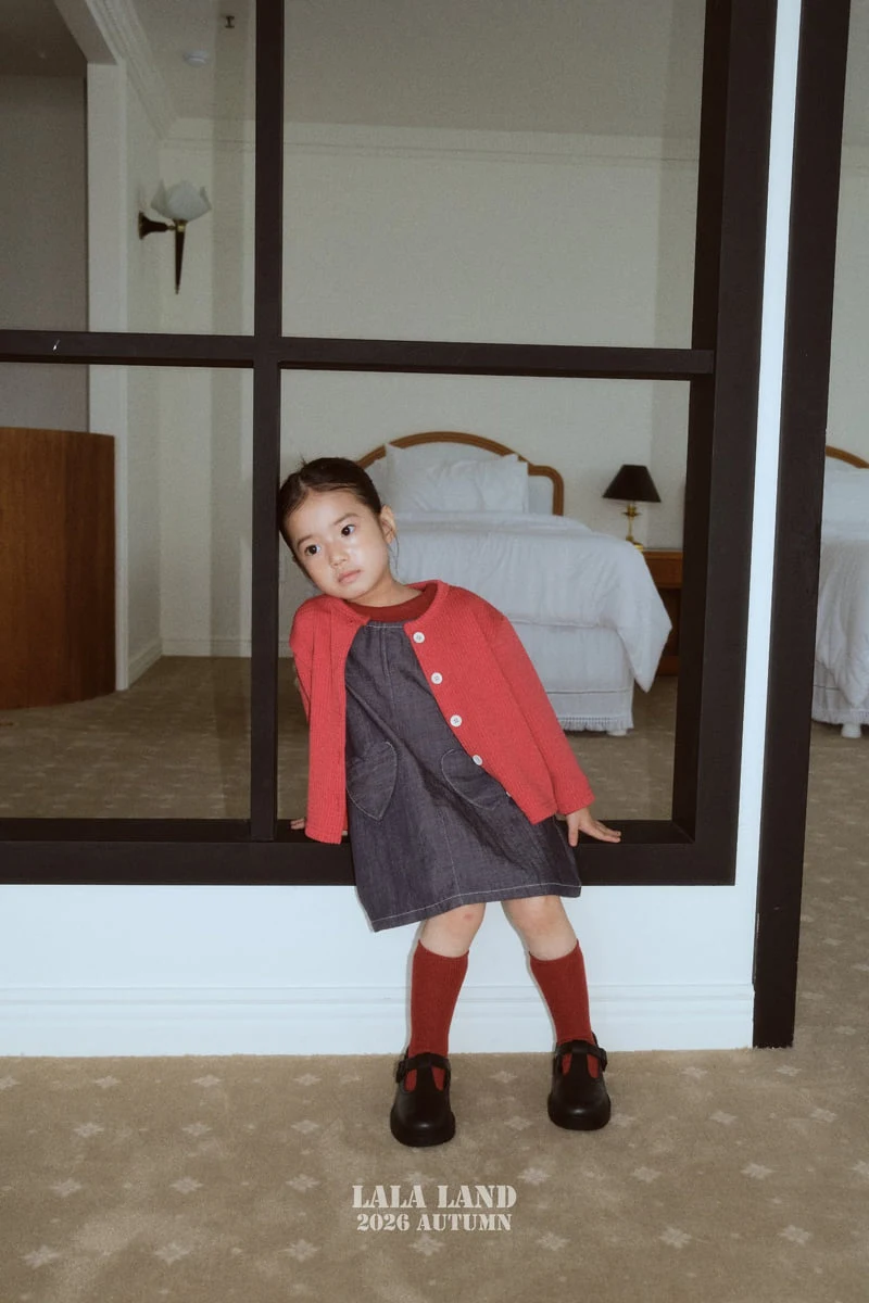 Lalaland - Korean Children Fashion - #magicofchildhood - Heart Pocket One-piece - 12