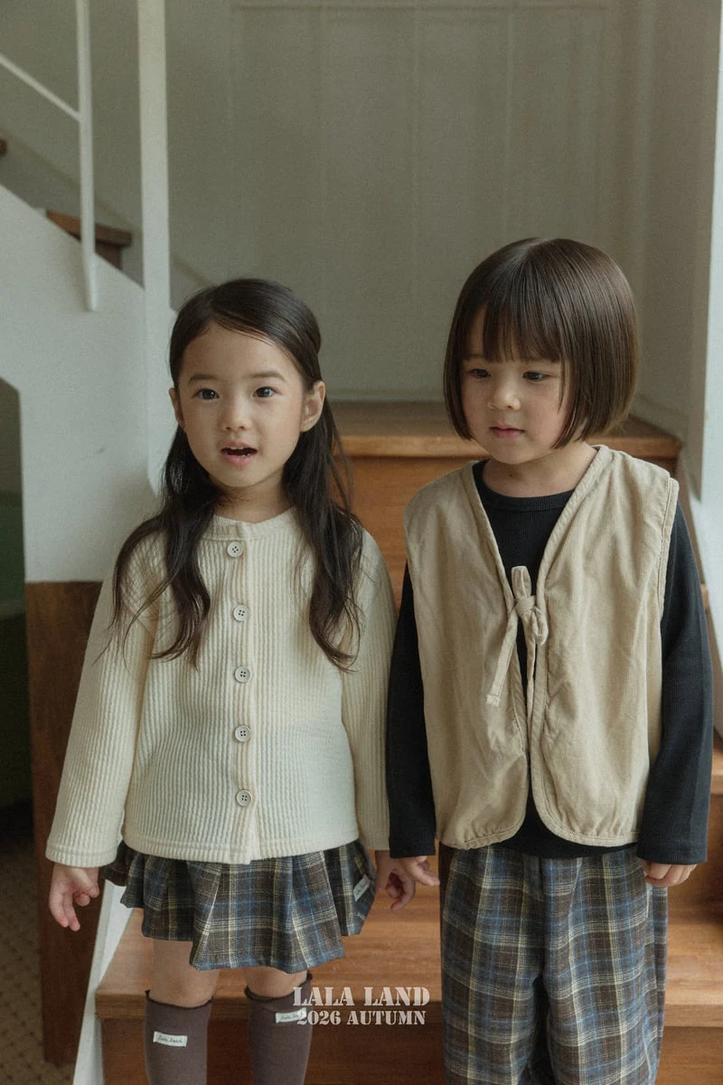 Lalaland - Korean Children Fashion - #minifashionista - Eve Check Skirt - 5