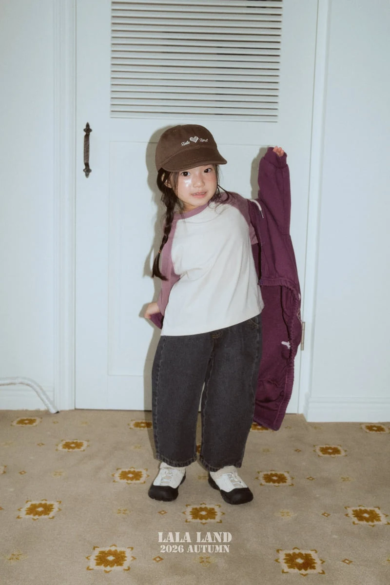Lalaland - Korean Children Fashion - #prettylittlegirls - Wide Curved Denim Pants - 11