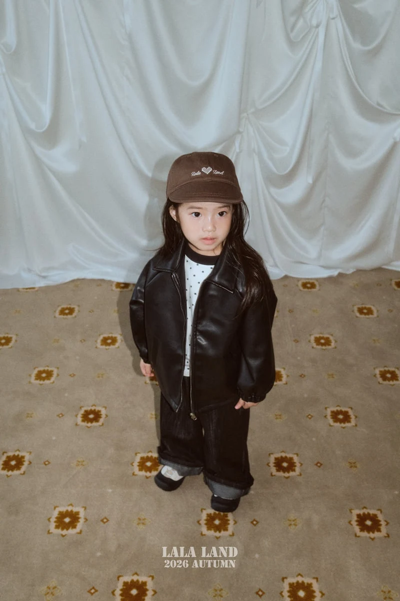 Lalaland - Korean Children Fashion - #prettylittlegirls - Caros Leather Jacket - 5