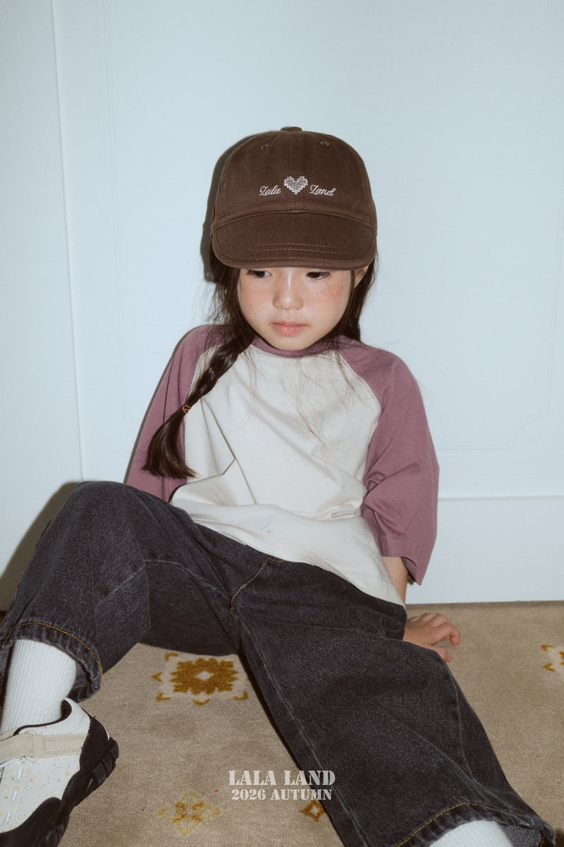 Lalaland - Korean Children Fashion - #prettylittlegirls - Heart Ballcap - 4
