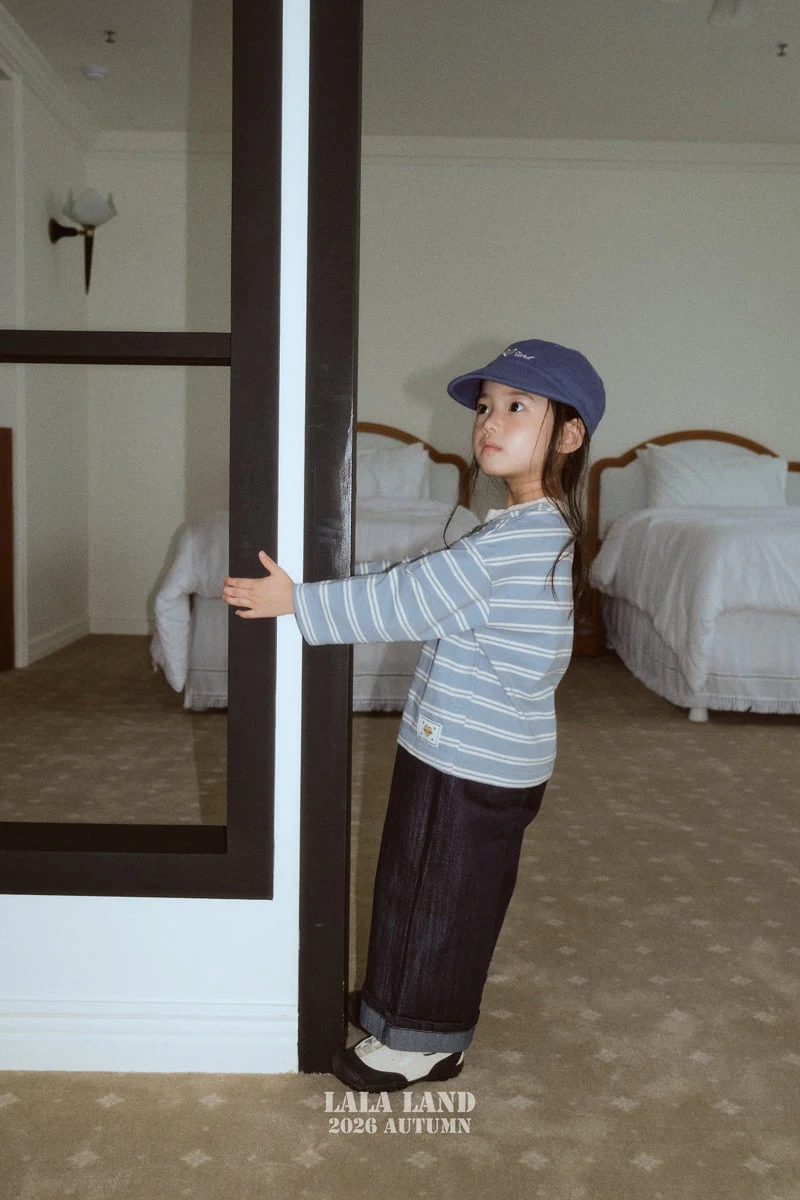 Lalaland - Korean Children Fashion - #prettylittlegirls - Roll-up Denim Pants - 4