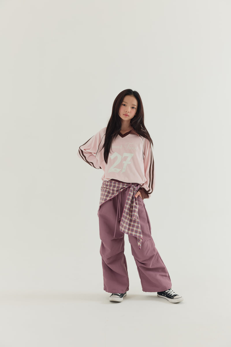 Lilas - Korean Children Fashion - #childofig - Plaid Duet Pants - 8