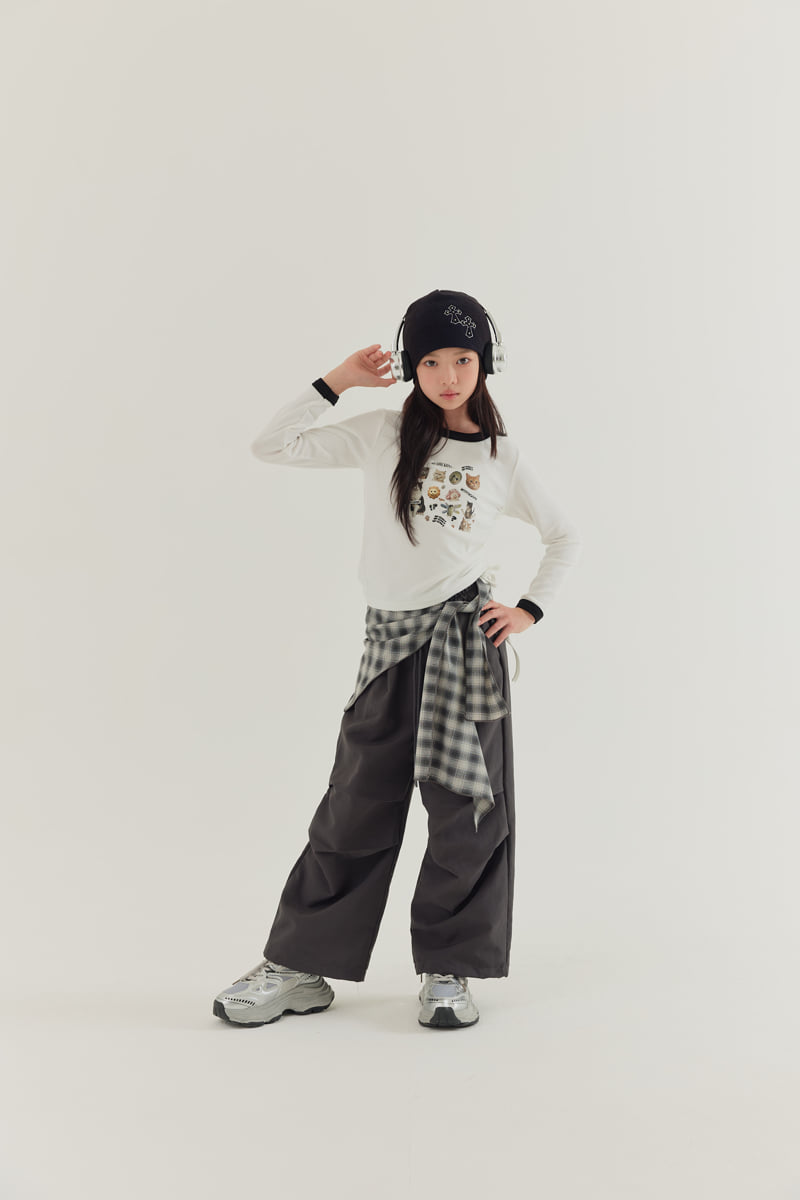 Lilas - Korean Children Fashion - #childrensboutique - Plaid Duet Pants - 9