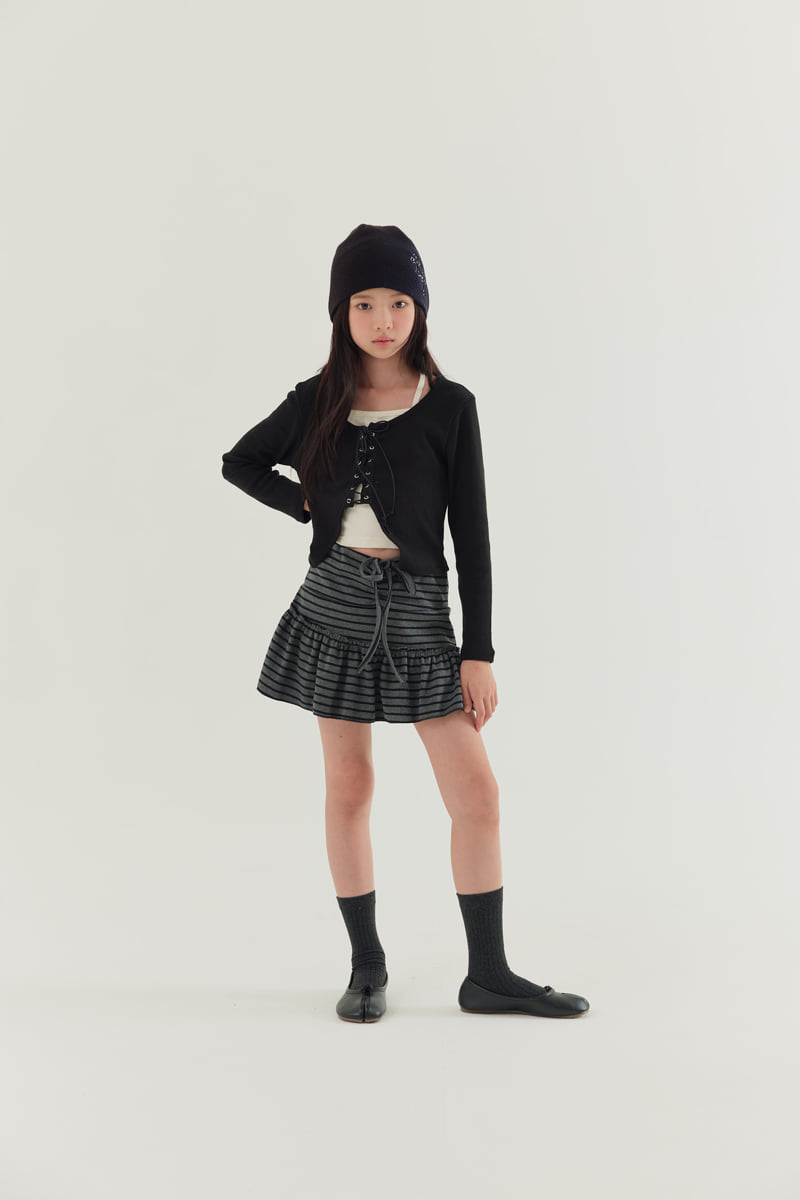 Lilas - Korean Children Fashion - #childrensboutique - Choi Ae Striped Skirt - 6