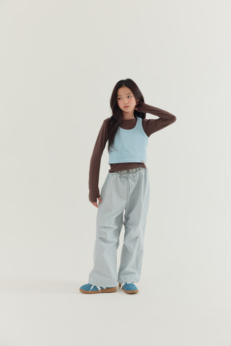 Lilas - Korean Children Fashion - #childrensboutique - Sleeveless Double Layered Tee - 5