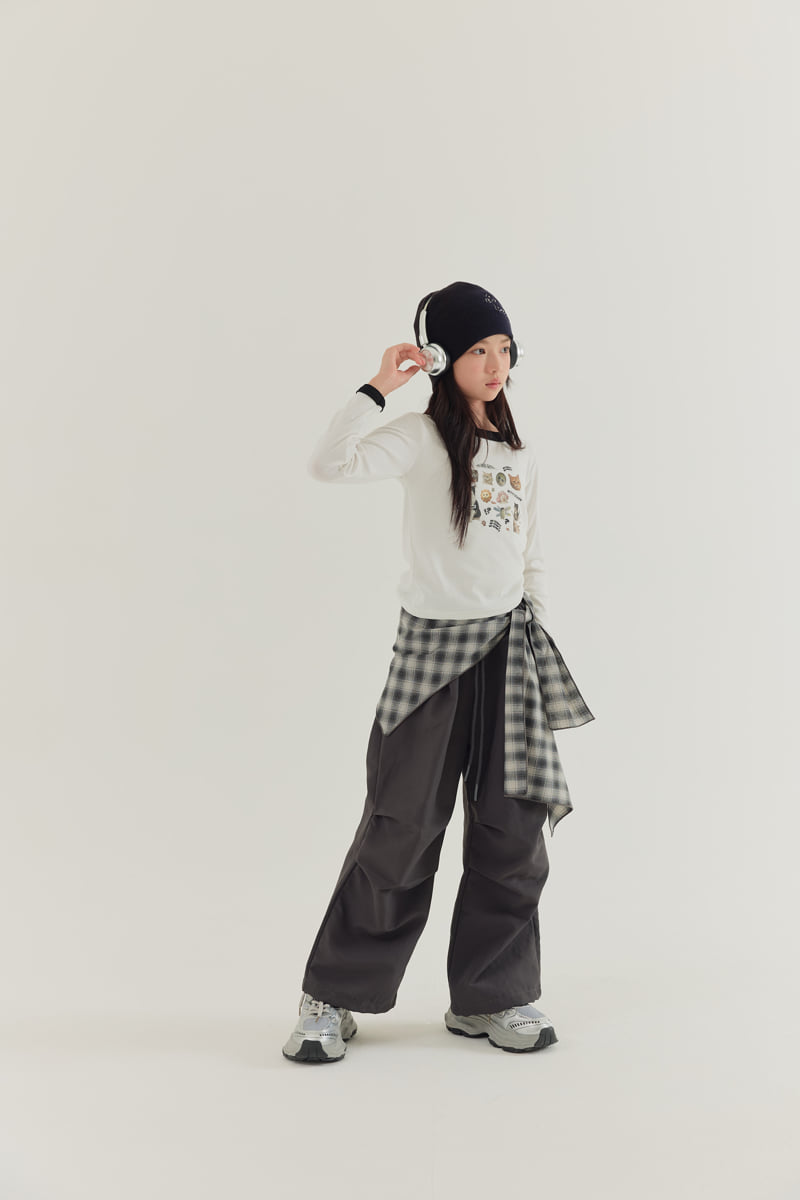 Lilas - Korean Children Fashion - #designkidswear - Plaid Duet Pants - 10