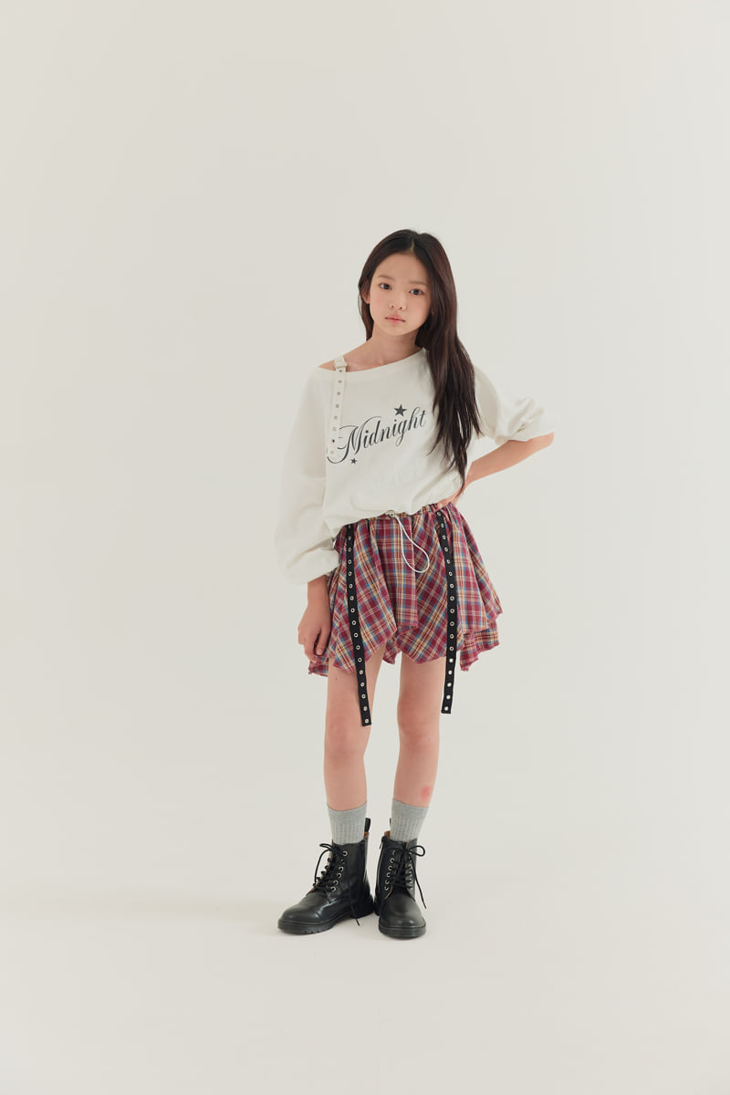Lilas - Korean Children Fashion - #discoveringself - One Top One Shoulder Tee - 5