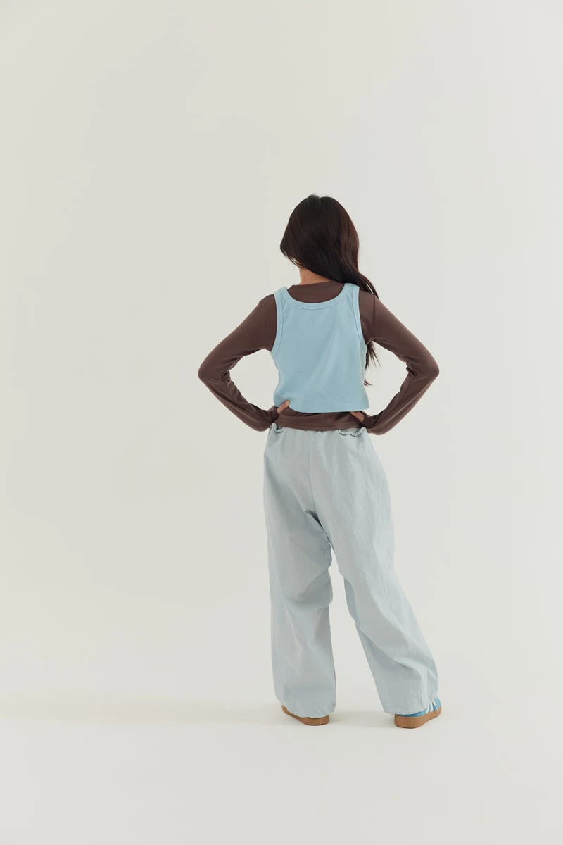 Lilas - Korean Children Fashion - #discoveringself - Sleeveless Double Layered Tee - 7
