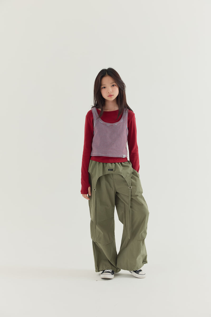 Lilas - Korean Children Fashion - #kidsshorts - Sleeveless Double Layered Tee - 9