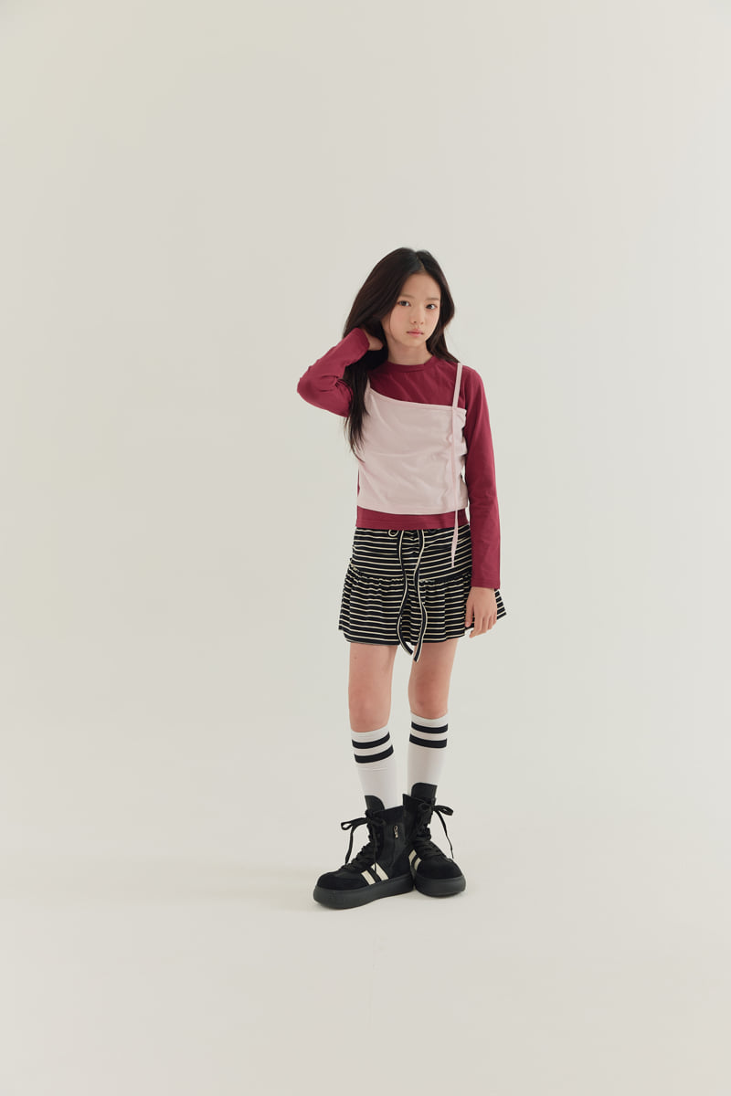 Lilas - Korean Children Fashion - #kidsstore - Honey Double Layered Tee - 5