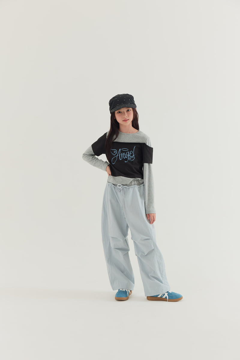 Lilas - Korean Children Fashion - #kidsshorts - Soul Color Block Tee - 4