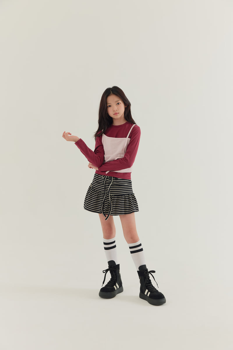 Lilas - Korean Children Fashion - #kidzfashiontrend - Honey Double Layered Tee - 6