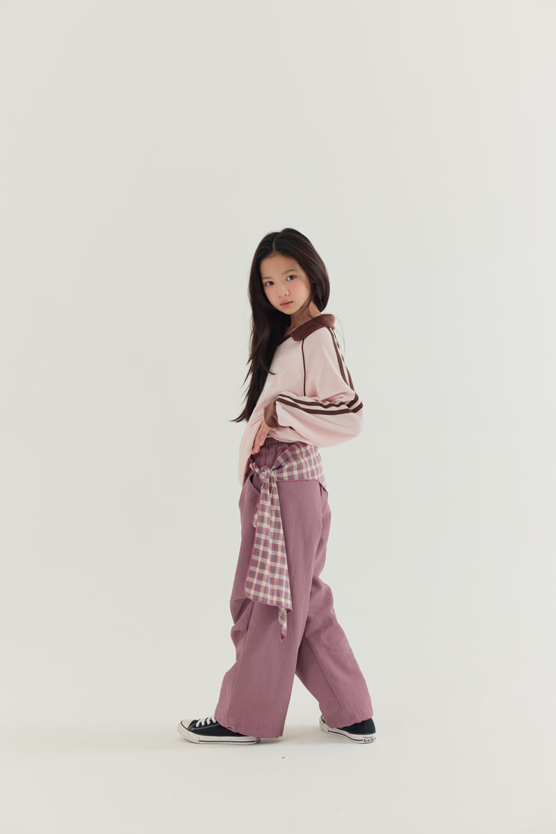 Lilas - Korean Children Fashion - #littlefashionista - Plaid Duet Pants