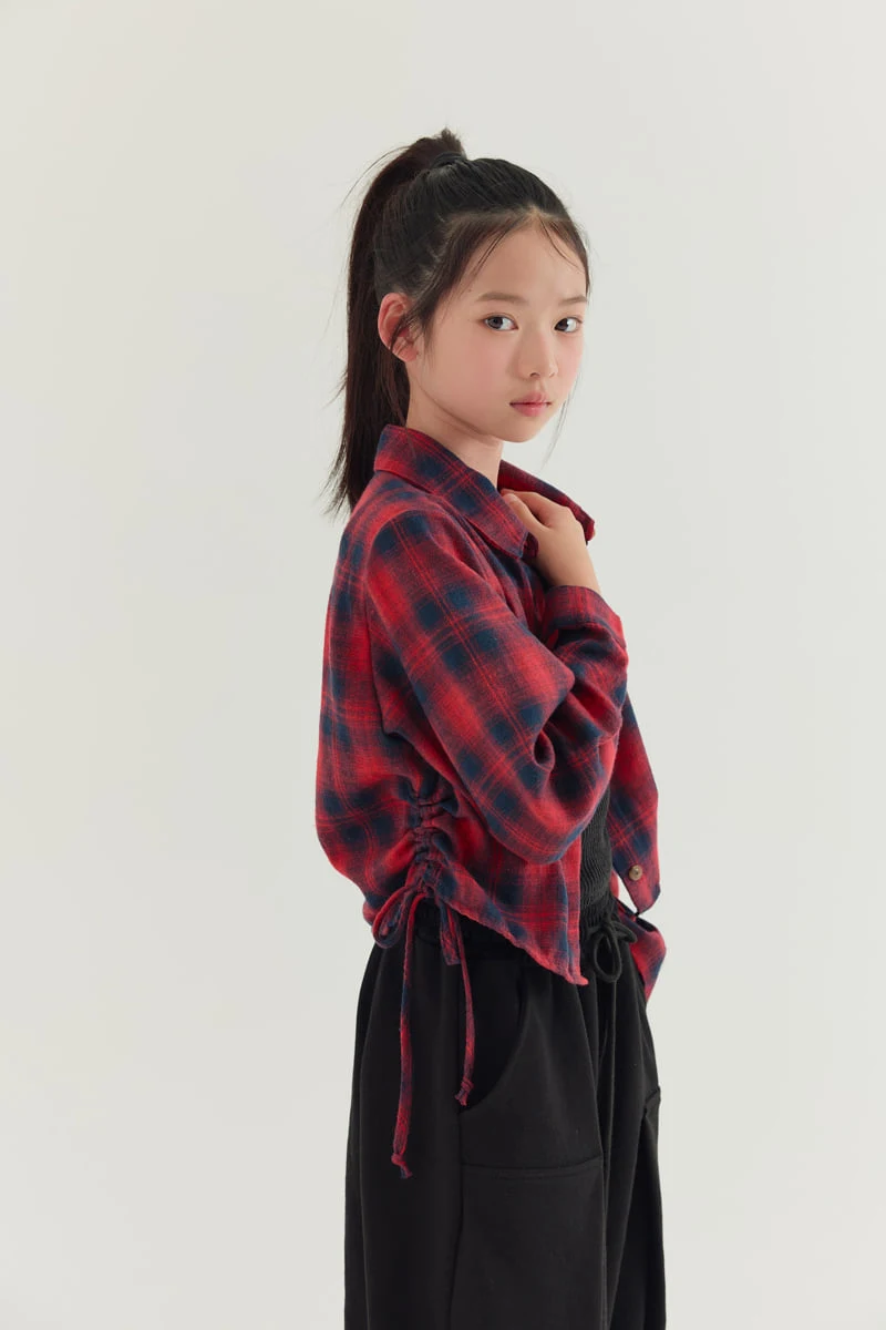 Lilas - Korean Children Fashion - #magicofchildhood - Ssok Ssok Check Shirt
