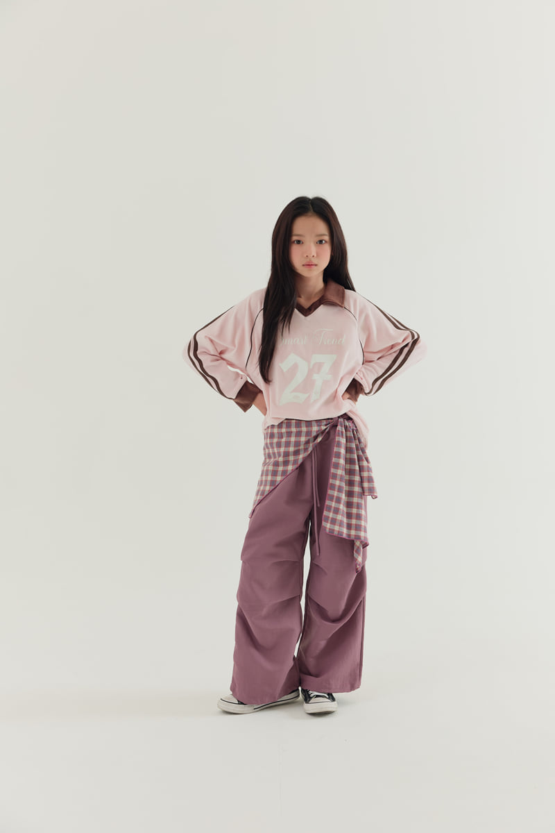 Lilas - Korean Children Fashion - #todddlerfashion - Plaid Duet Pants - 5