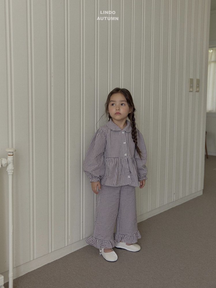 Lindo - Korean Children Fashion - #Kfashion4kids - Sweet Check Pants - 6