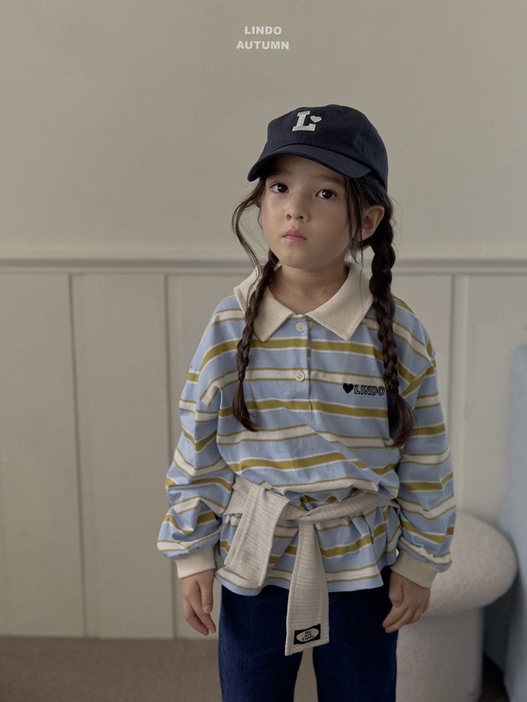 Lindo - Korean Children Fashion - #kidzfashiontrend - Embroidery Collar Tee - 4