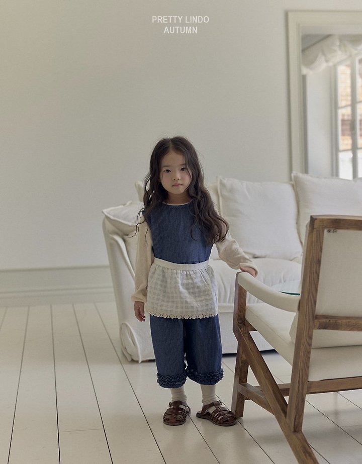 Lindo - Korean Children Fashion - #Kfashion4kids - Blue Overalls - 7