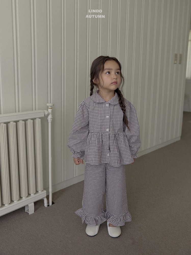 Lindo - Korean Children Fashion - #childofig - Sweet Check Pants - 12