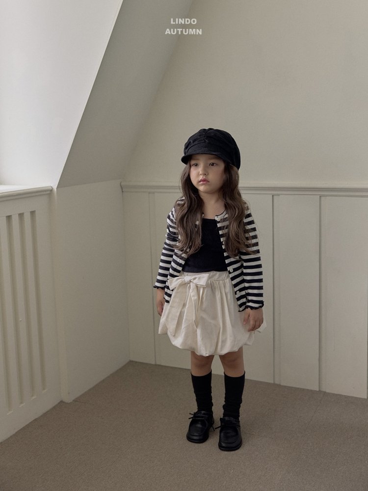 Lindo - Korean Children Fashion - #childofig - Pompom Sleeveless Cardigan Set - 8