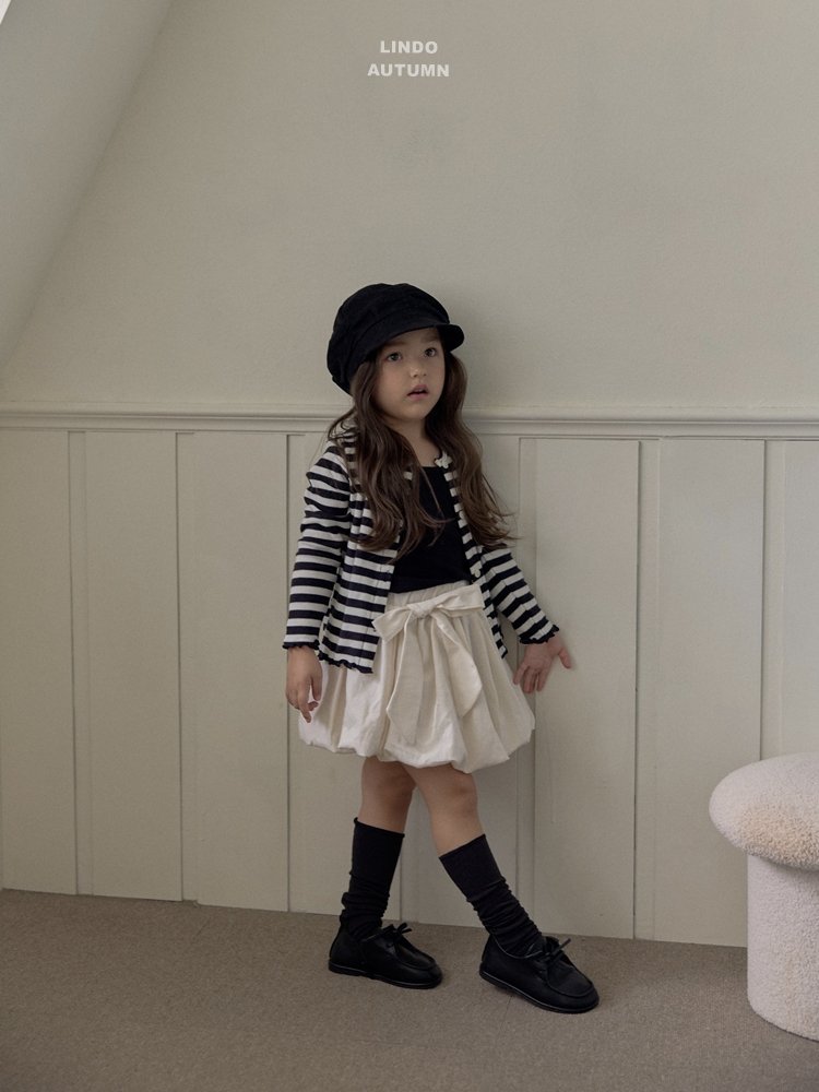 Lindo - Korean Children Fashion - #childofig - Pompom Sleeveless Cardigan Set - 9