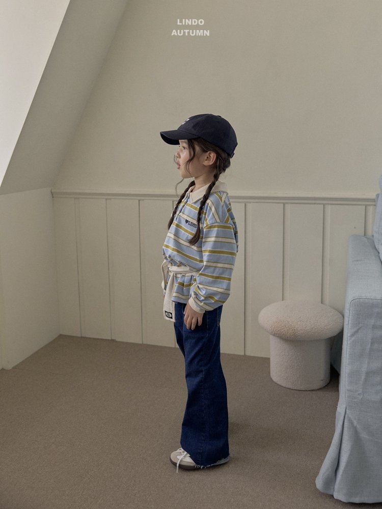 Lindo - Korean Children Fashion - #childofig - Embroidery Collar Tee - 12