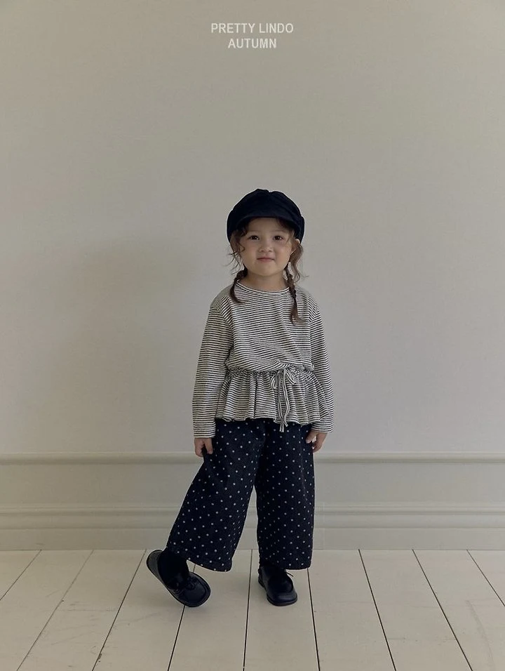 Lindo - Korean Children Fashion - #childofig - Striped Ruched Tee - 10