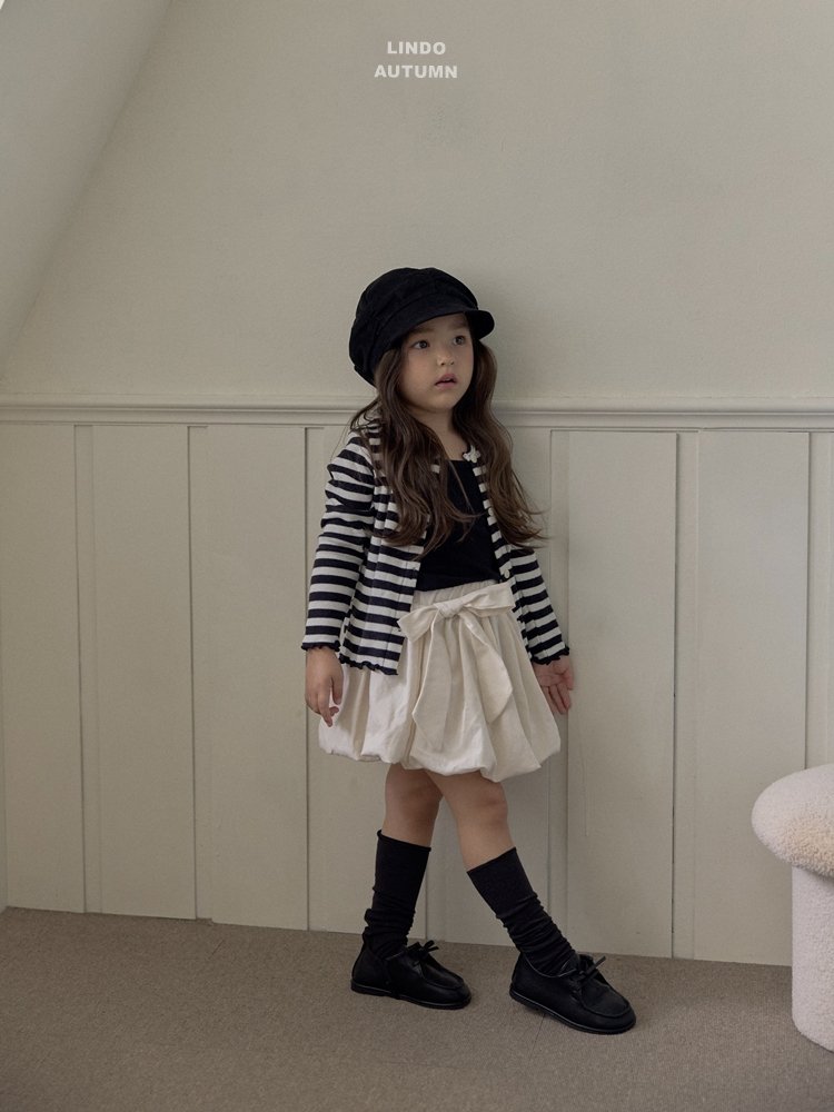 Lindo - Korean Children Fashion - #childrensboutique - Pompom Sleeveless Cardigan Set - 10