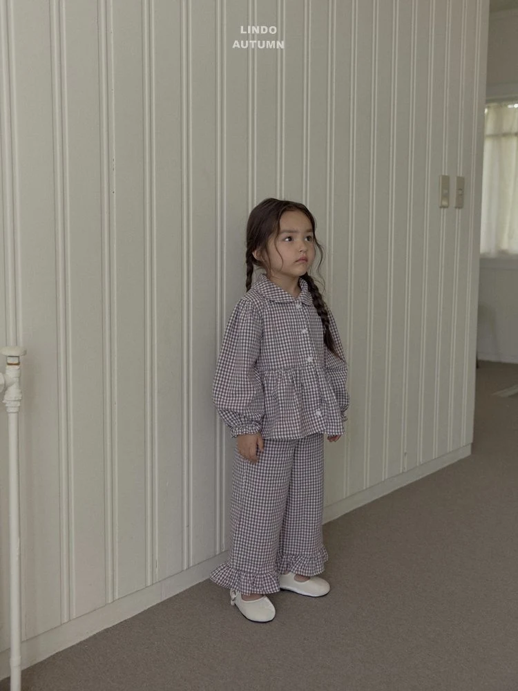 Lindo - Korean Children Fashion - #childrensboutique - Sweet Check Blouse - 6