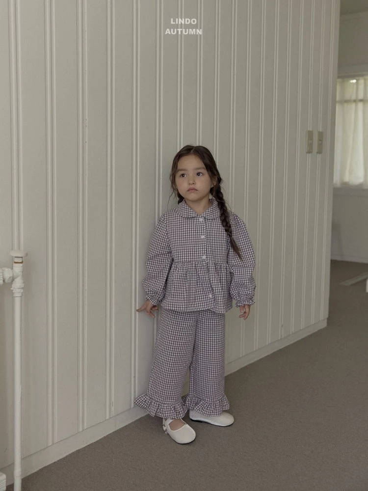 Lindo - Korean Children Fashion - #designkidswear - Sweet Check Blouse - 7