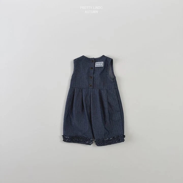 Lindo - Korean Children Fashion - #fashionkids - Blue Overalls - 3