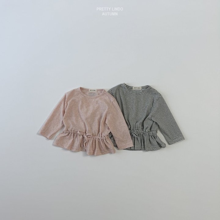 Lindo - Korean Children Fashion - #fashionkids - Striped Ruched Tee