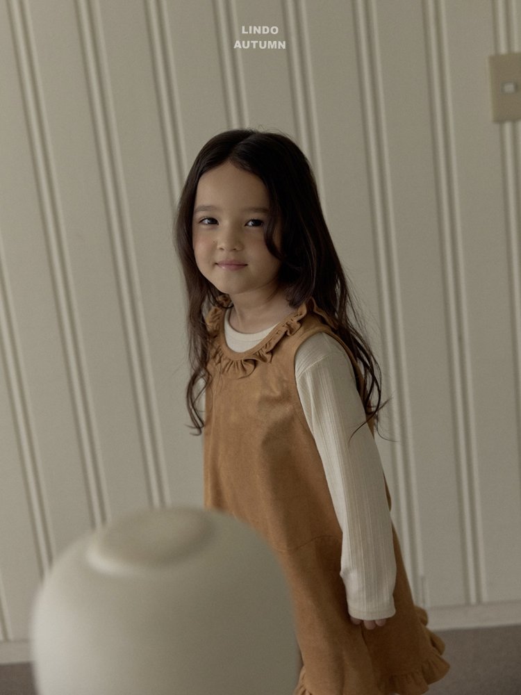 Lindo - Korean Children Fashion - #kidsshorts - Suede Dress - 6