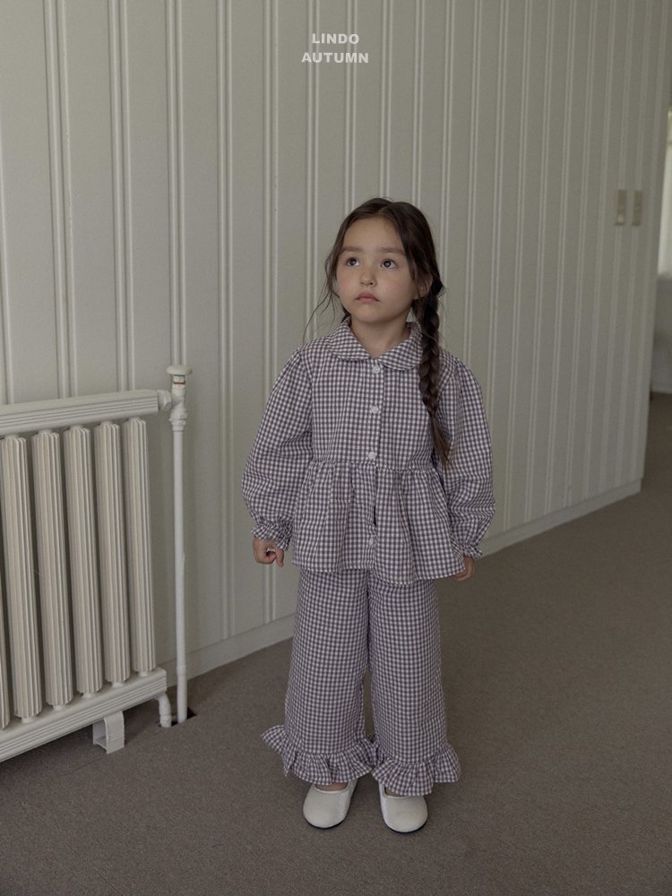 Lindo - Korean Children Fashion - #kidsshorts - Sweet Check Blouse - 10