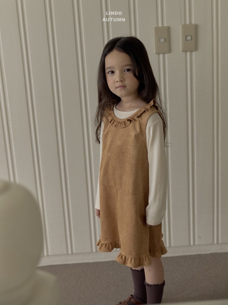 Lindo - Korean Children Fashion - #kidsstore - Suede Dress - 7