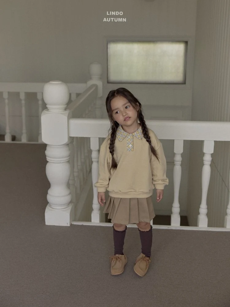 Lindo - Korean Children Fashion - #kidsshorts - Flower Collar Sweatshirt - 4
