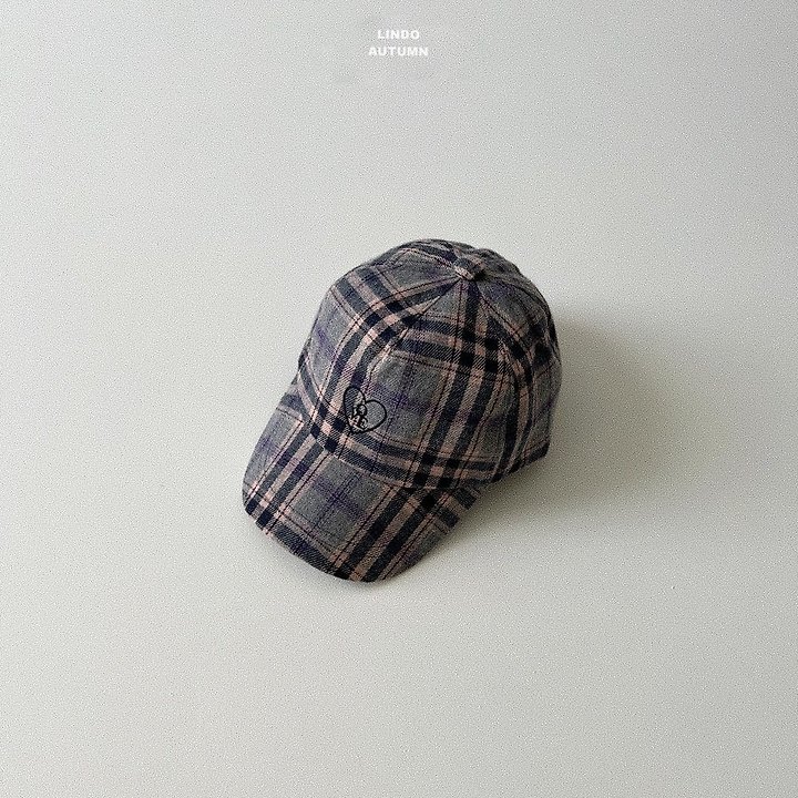 Lindo - Korean Children Fashion - #kidzfashiontrend - Ov Check Ball Cap