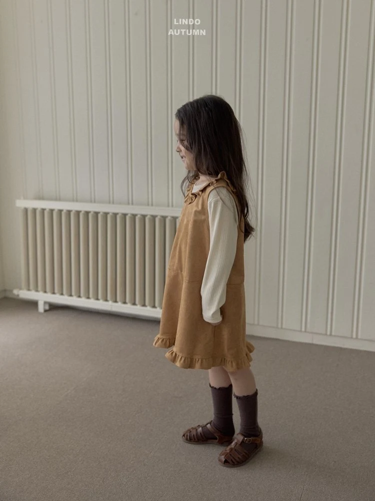 Lindo - Korean Children Fashion - #kidzfashiontrend - Suede Dress - 8