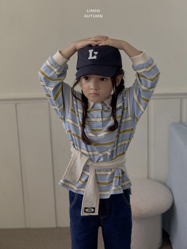 Lindo - Korean Children Fashion - #kidzfashiontrend - Embroidery Collar Tee - 3