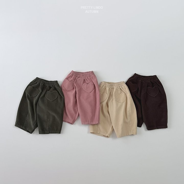 Lindo - Korean Children Fashion - #kidzfashiontrend - Romantic Heart Pants - 3