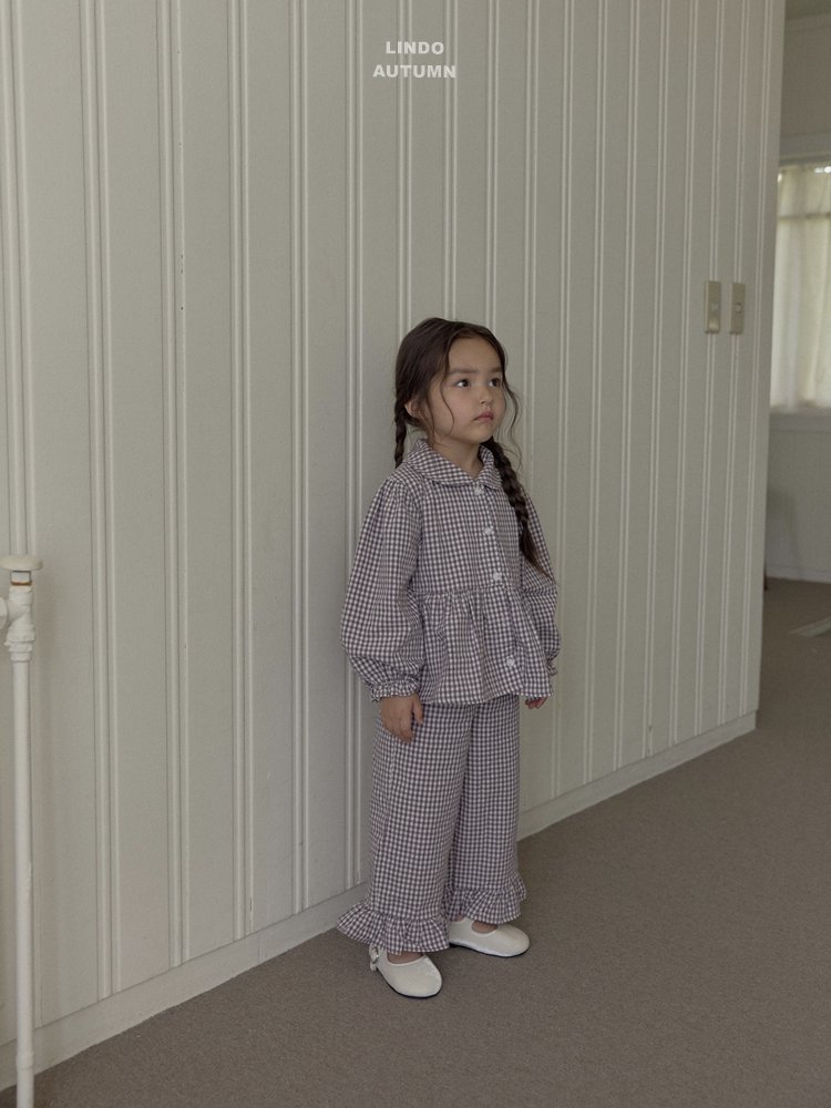 Lindo - Korean Children Fashion - #littlefashionista - Sweet Check Pants - 7