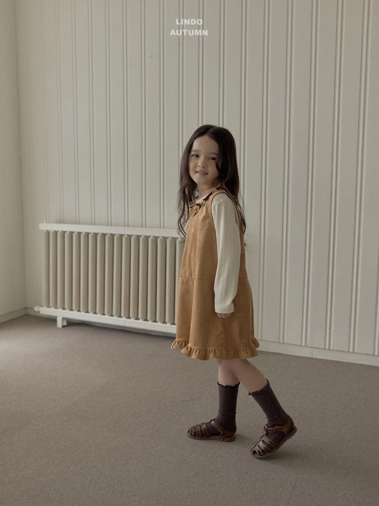 Lindo - Korean Children Fashion - #littlefashionista - Suede Dress - 10