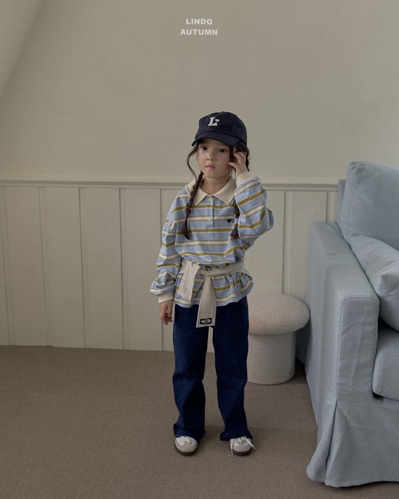 Lindo - Korean Children Fashion - #littlefashionista - Embroidery Collar Tee - 5
