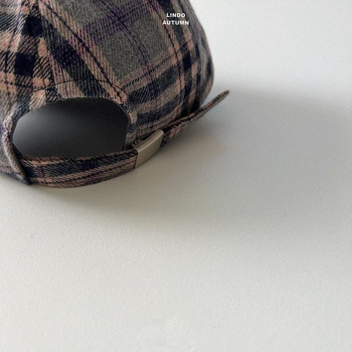Lindo - Korean Children Fashion - #littlefashionista - Ov Check Ball Cap - 4