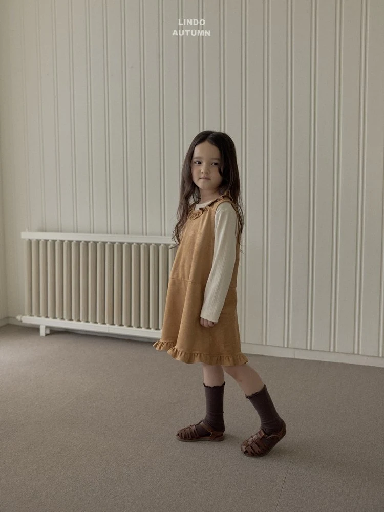 Lindo - Korean Children Fashion - #magicofchildhood - Suede Dress - 11