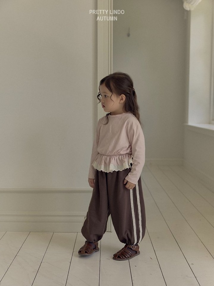 Lindo - Korean Children Fashion - #magicofchildhood - Single Lace Ruffle Tee - 8