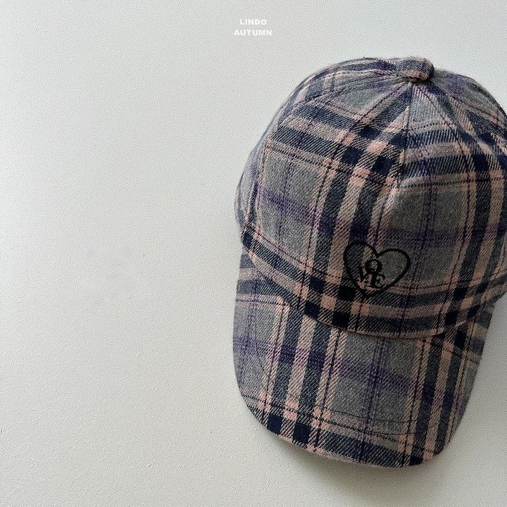 Lindo - Korean Children Fashion - #minifashionista - Ov Check Ball Cap - 5