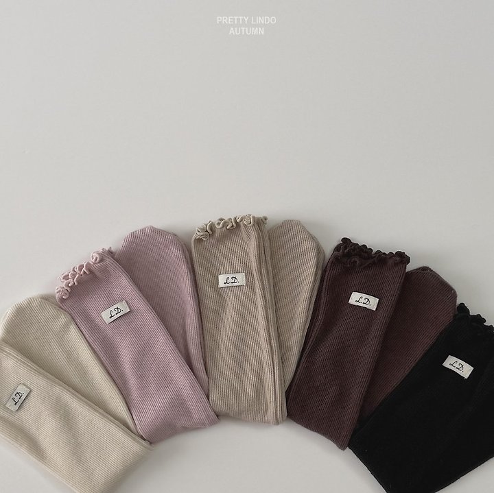 Lindo - Korean Children Fashion - #minifashionista - Soft Ribbed Long Socks - 9